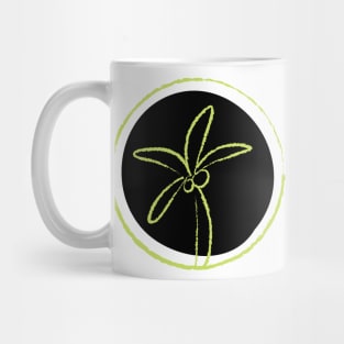 green palm tree design Mug